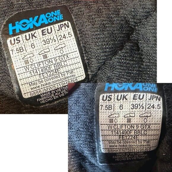 HOKA Clifton 9 GTX Supportive GORE-TEX Waterproof Running Shoes Women’s 7.5 NEW - Picture 13 of 13